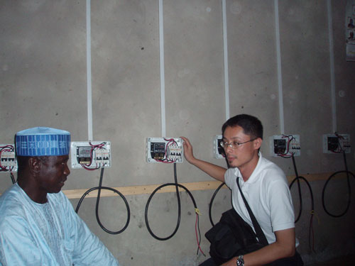 Solar regulator CMP-12A site in Nigeria