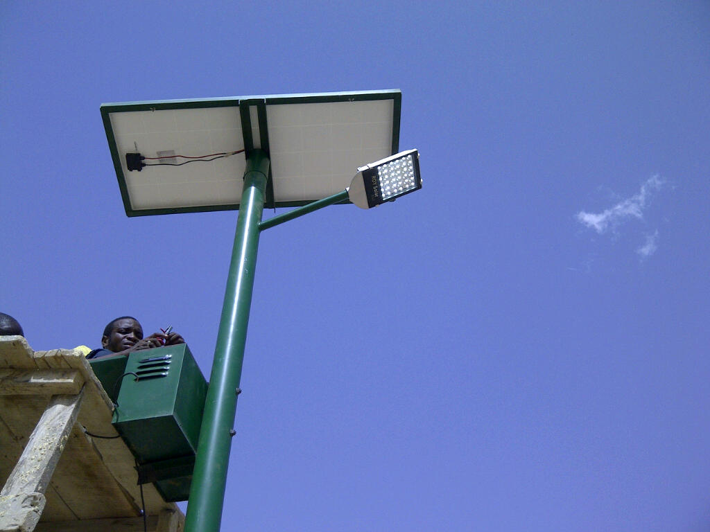 Solar street light in Kano, Nigeria 